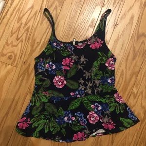 Peplum floral top